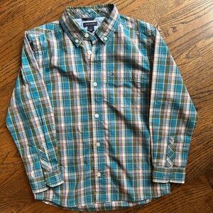 Tommy Hilfiger Button Down Spring Plaid Boys Size 7